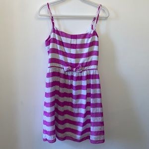 Lilly Pulitzer Pink and White Spaghetti Strap Dress